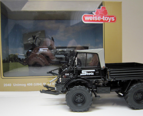 Unimog 406 (U84) Stotz with folding cab schaalmodel in 1:32 van het merk weise toys