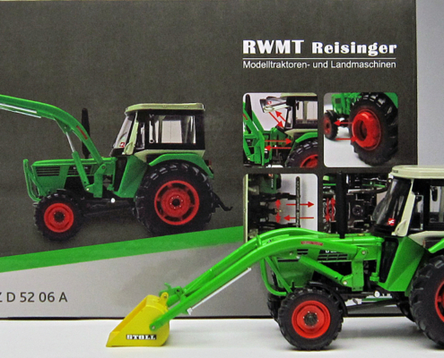 DEUTZ D 52 06 A frontloader miniatuur model in schaal 1:32 van het merk weise toys