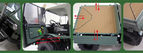 4-1009-1 Mercedes-Benz Unimog 406 (U84) Schaal: 1:32