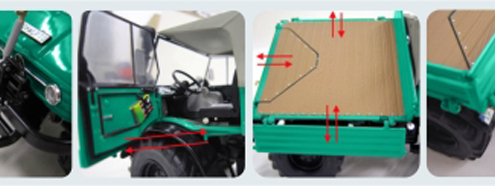 Mercedes-Benz Unimog 406 (U84)  hard top van het merk wesie toys